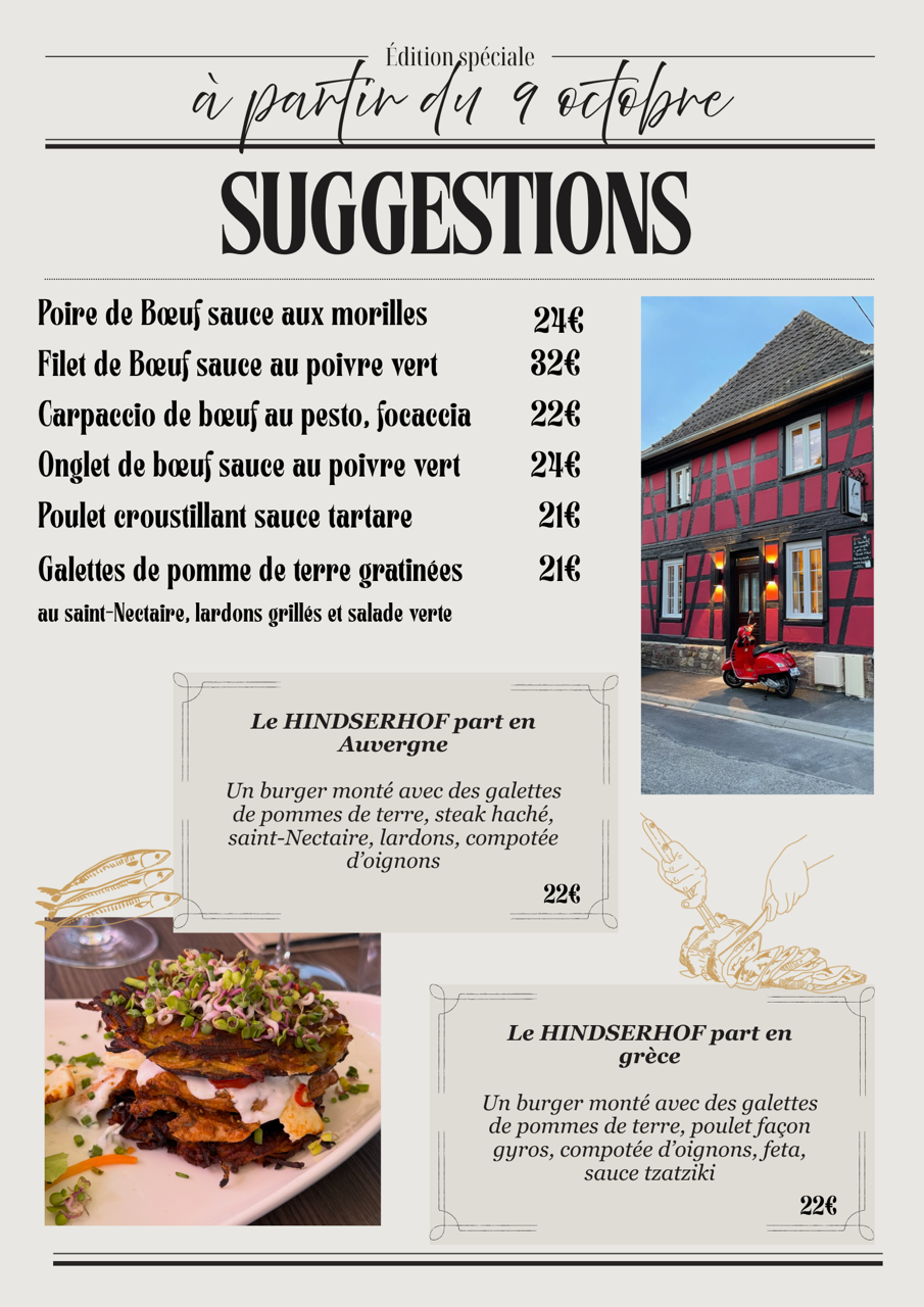 Suggestion du jour